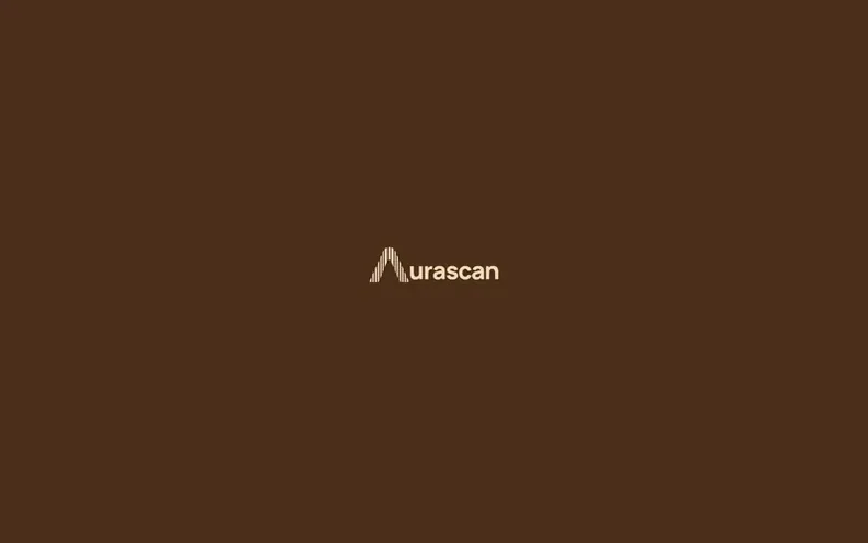 Screenshot of the Aurascan homepage